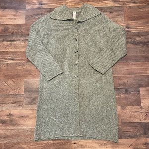 Vintage | J.Jill | Green Knitted Duster Sweater